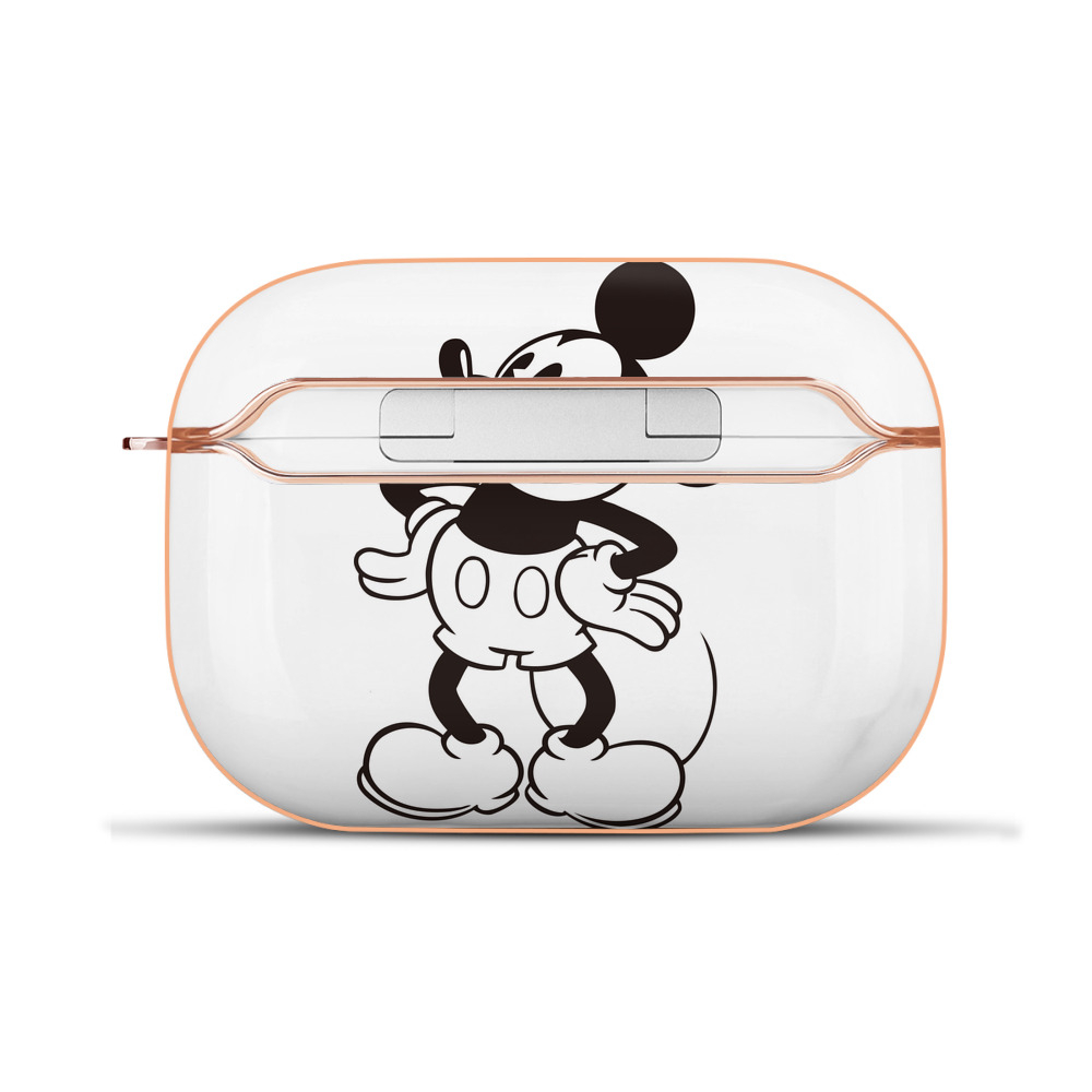 （画像用） ミッキーマウス Mickey Mouse 【AirPods Pro用】ハードシェル保護ケース｜耐衝撃・防指紋・カラビナ付き商品仕様