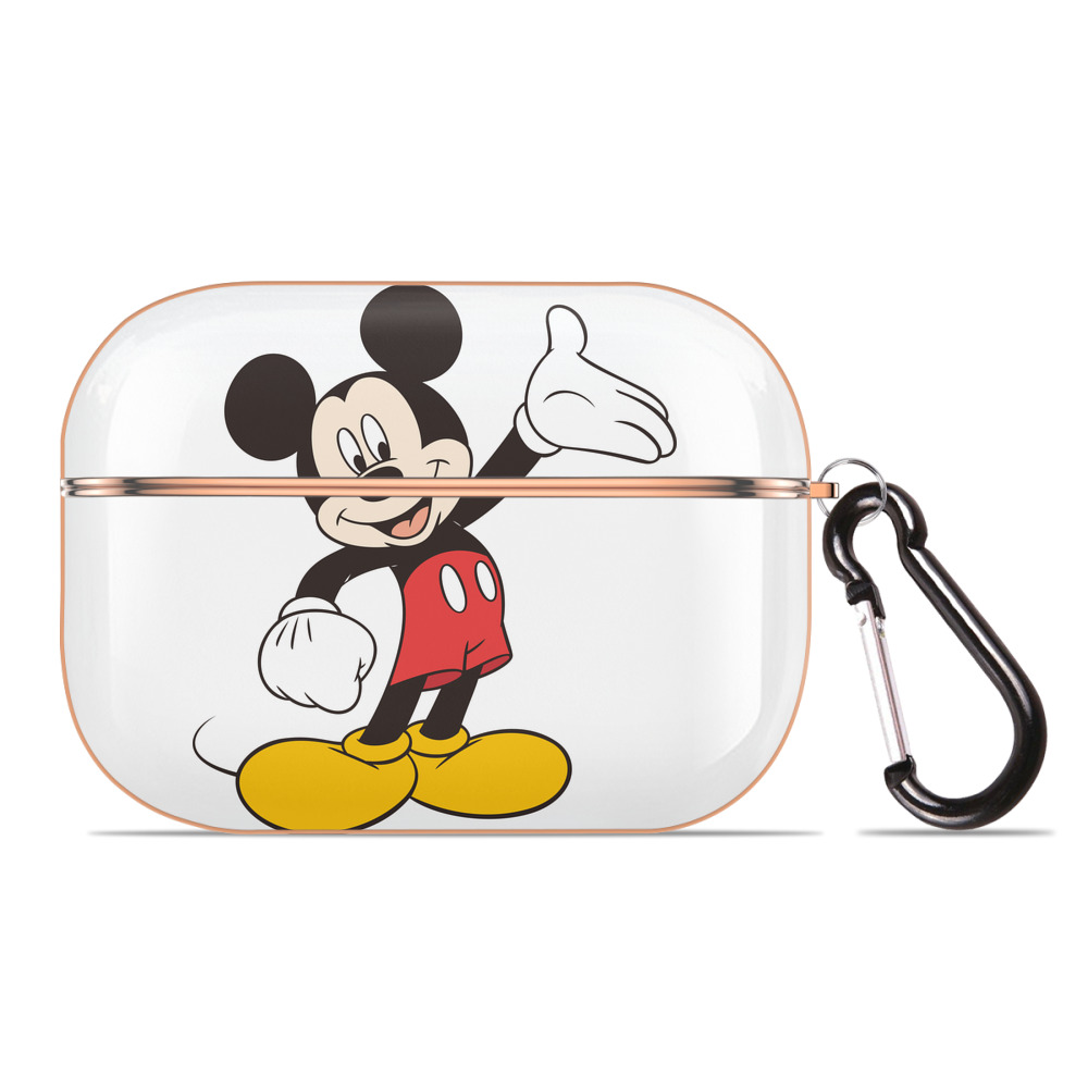 （画像用） ミッキーマウス Mickey Mouse 【AirPods Pro用】ハードシェル保護ケース｜耐衝撃・防指紋・カラビナ付き商品仕様