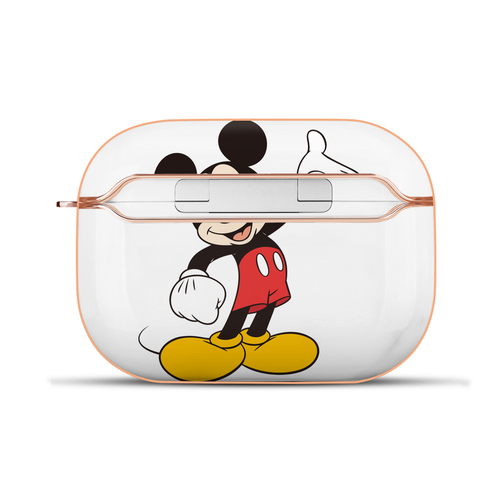 （画像用） ミッキーマウス Mickey Mouse 【AirPods Pro用】ハードシェル保護ケース｜耐衝撃・防指紋・カラビナ付き商品仕様