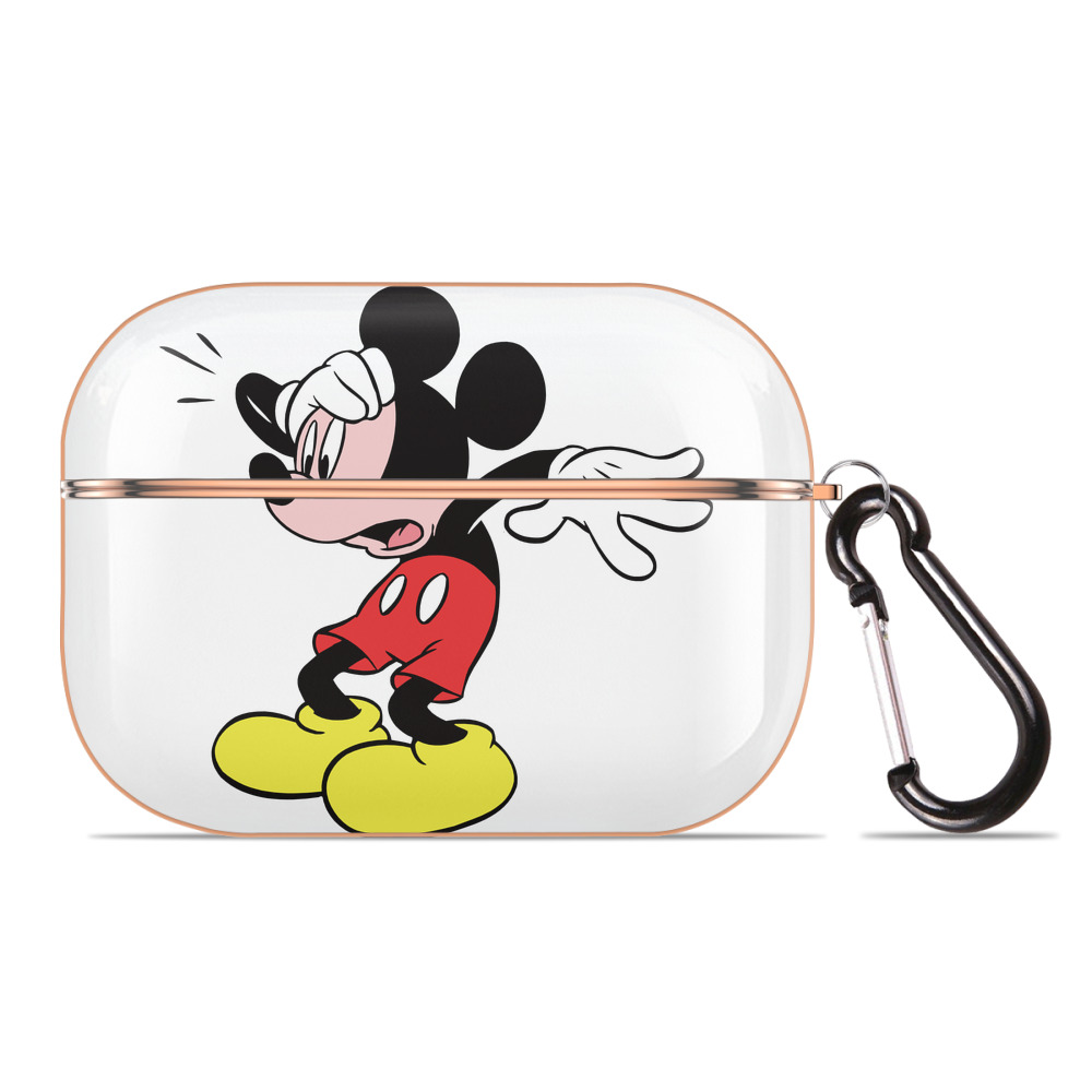 （画像用） ミッキーマウス Mickey Mouse 【AirPods Pro用】ハードシェル保護ケース｜耐衝撃・防指紋・カラビナ付き商品仕様
