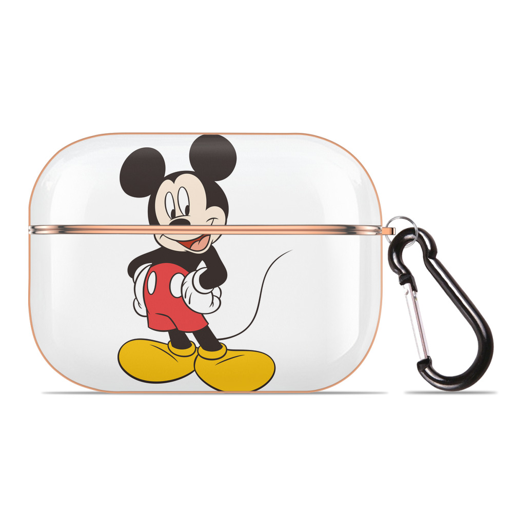（画像用） ミッキーマウス Mickey Mouse 【AirPods Pro用】ハードシェル保護ケース｜耐衝撃・防指紋・カラビナ付き商品仕様