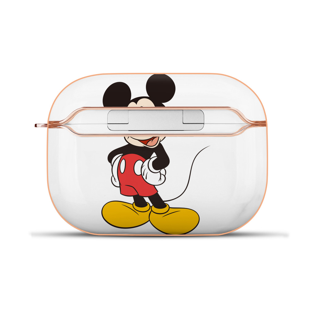 （画像用） ミッキーマウス Mickey Mouse 【AirPods Pro用】ハードシェル保護ケース｜耐衝撃・防指紋・カラビナ付き商品仕様