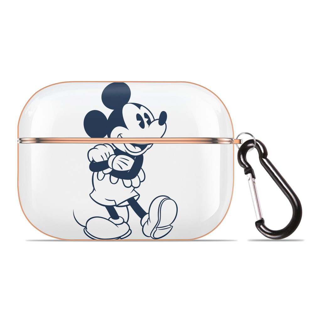 （画像用） ミッキーマウス Mickey Mouse 【AirPods Pro用】ハードシェル保護ケース｜耐衝撃・防指紋・カラビナ付き商品仕様