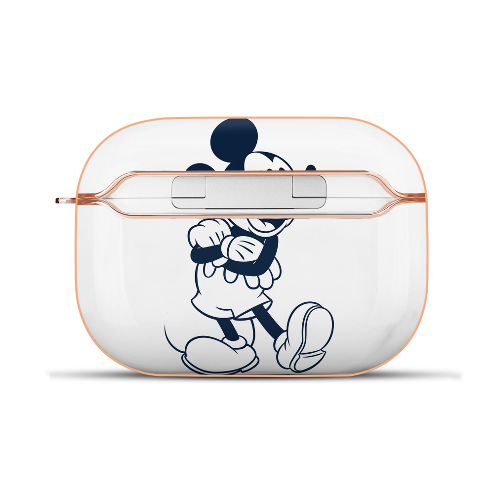 （画像用） ミッキーマウス Mickey Mouse 【AirPods Pro用】ハードシェル保護ケース｜耐衝撃・防指紋・カラビナ付き商品仕様