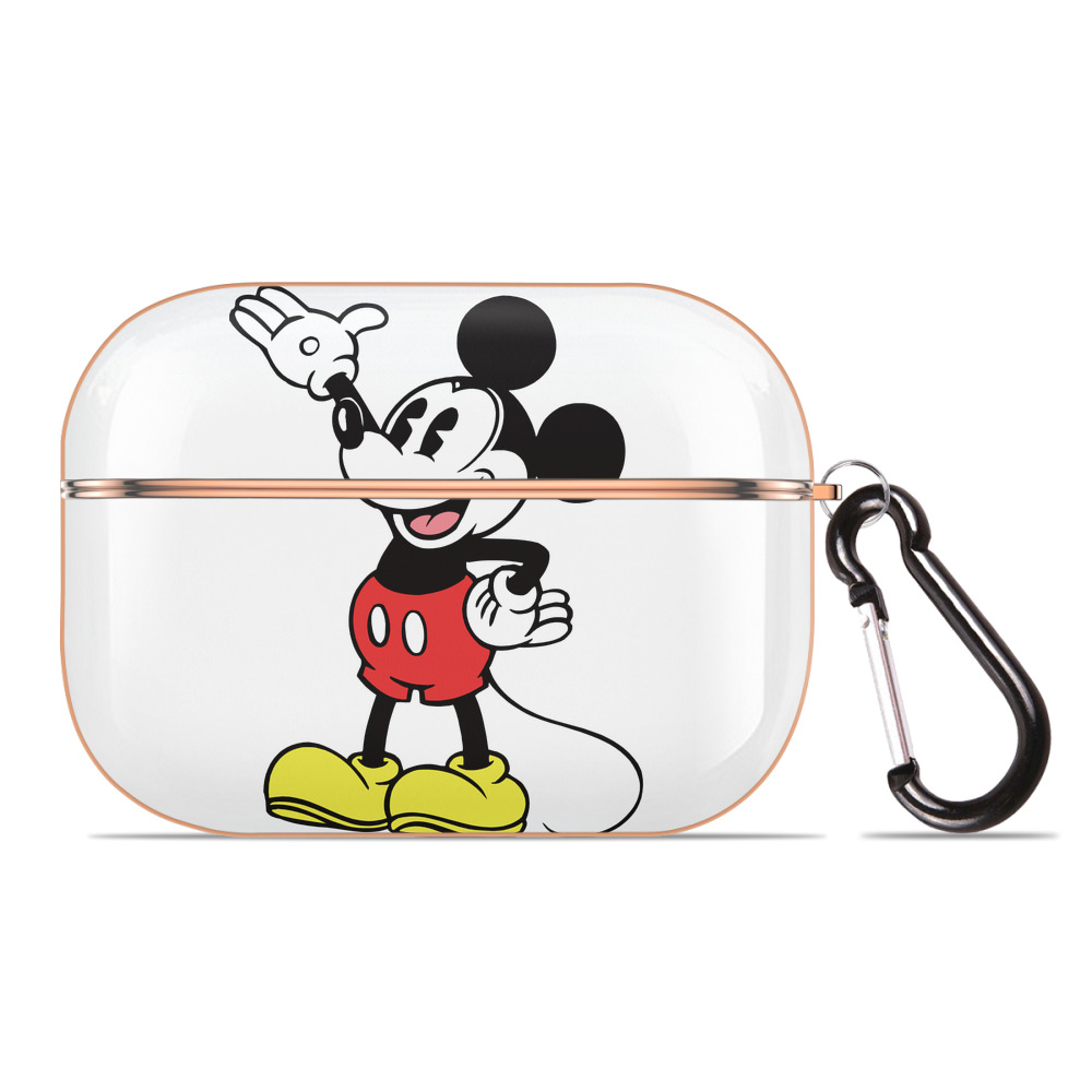 （画像用） ミッキーマウス Mickey Mouse 【AirPods Pro用】ハードシェル保護ケース｜耐衝撃・防指紋・カラビナ付き商品仕様