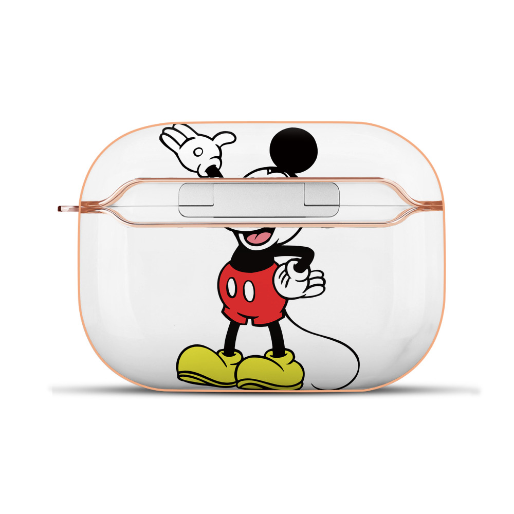 （画像用） ミッキーマウス Mickey Mouse 【AirPods Pro用】ハードシェル保護ケース｜耐衝撃・防指紋・カラビナ付き商品仕様