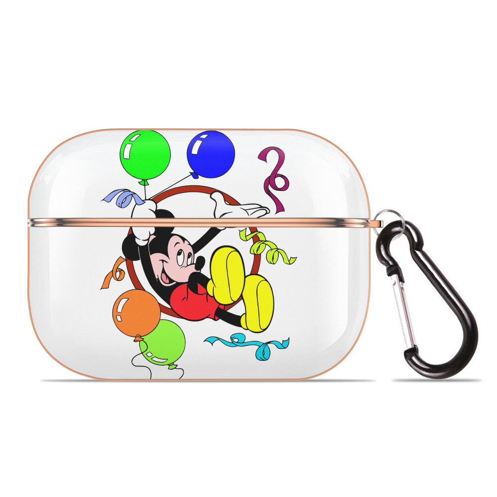 （画像用） ミッキーマウス Mickey Mouse 【AirPods Pro用】ハードシェル保護ケース｜耐衝撃・防指紋・カラビナ付き商品仕様