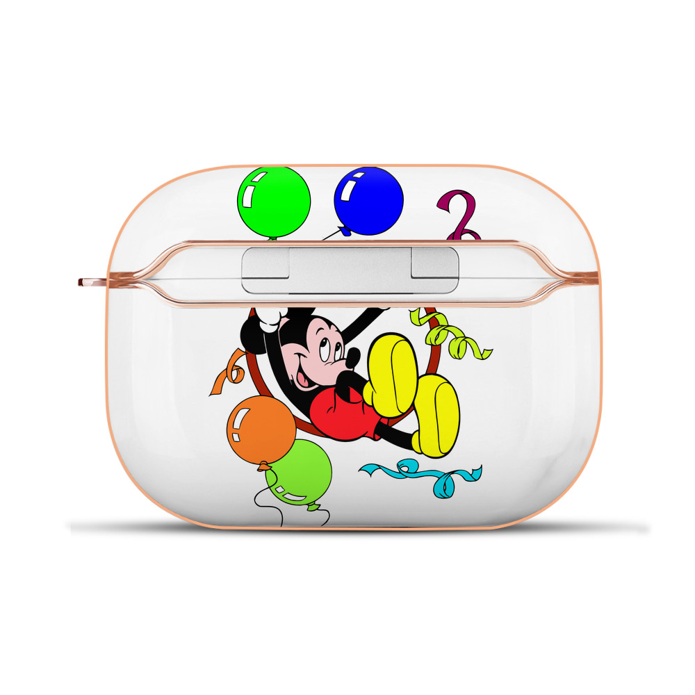 （画像用） ミッキーマウス Mickey Mouse 【AirPods Pro用】ハードシェル保護ケース｜耐衝撃・防指紋・カラビナ付き商品仕様