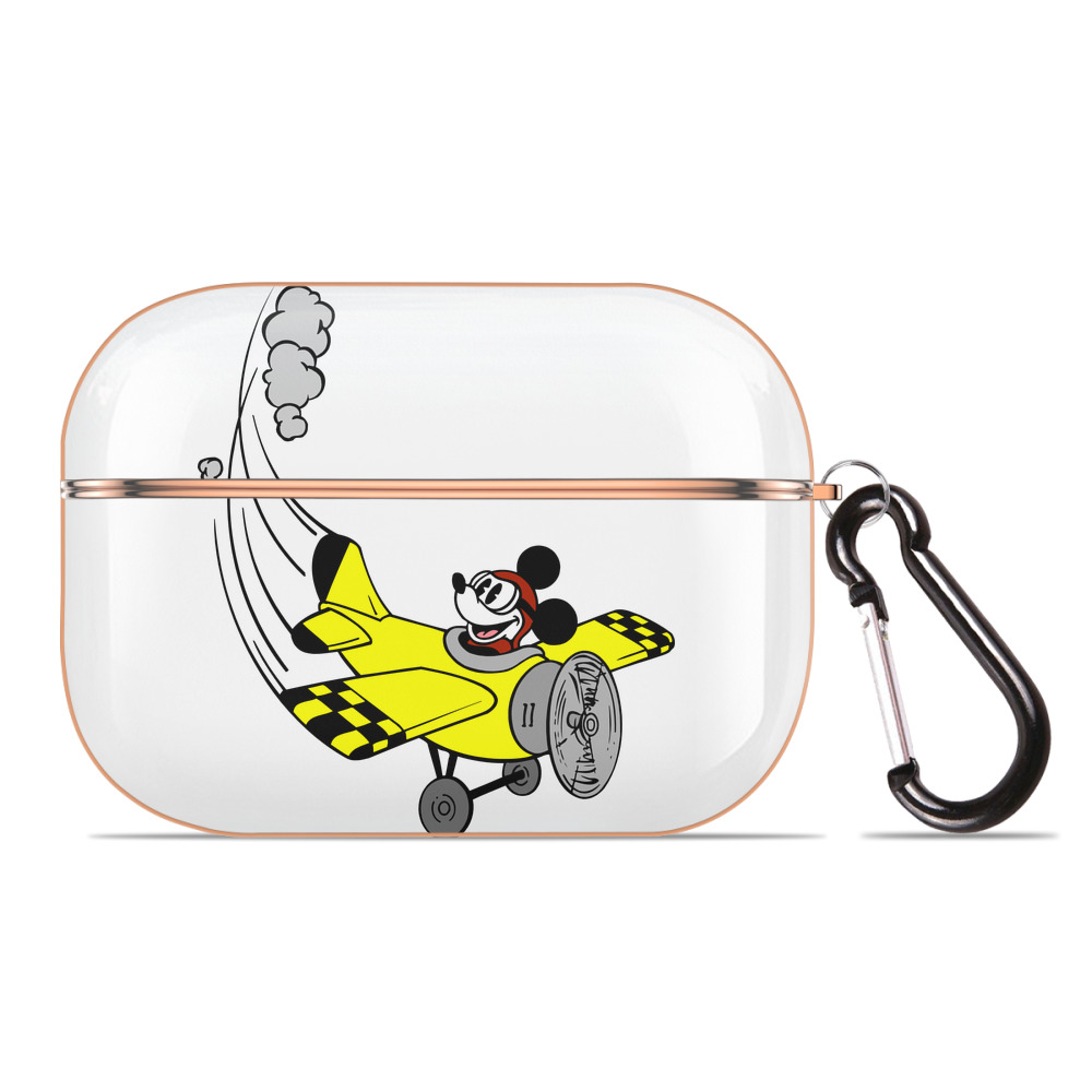（画像用） ミッキーマウス Mickey Mouse 【AirPods Pro用】ハードシェル保護ケース｜耐衝撃・防指紋・カラビナ付き商品仕様
