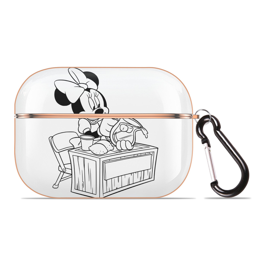 （画像用） ミッキーマウス Mickey Mouse 【AirPods Pro用】ハードシェル保護ケース｜耐衝撃・防指紋・カラビナ付き商品仕様
