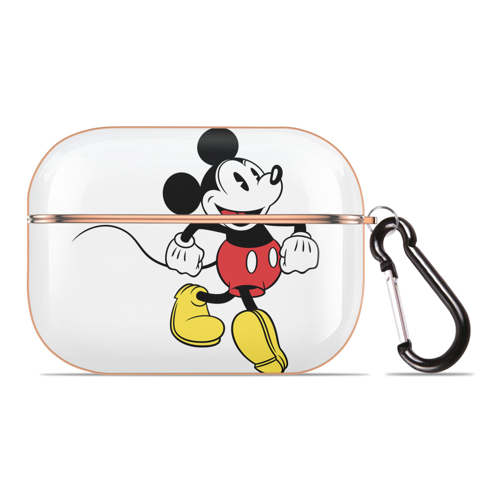 （画像用） ミッキーマウス Mickey Mouse 【AirPods Pro用】ハードシェル保護ケース｜耐衝撃・防指紋・カラビナ付き商品仕様