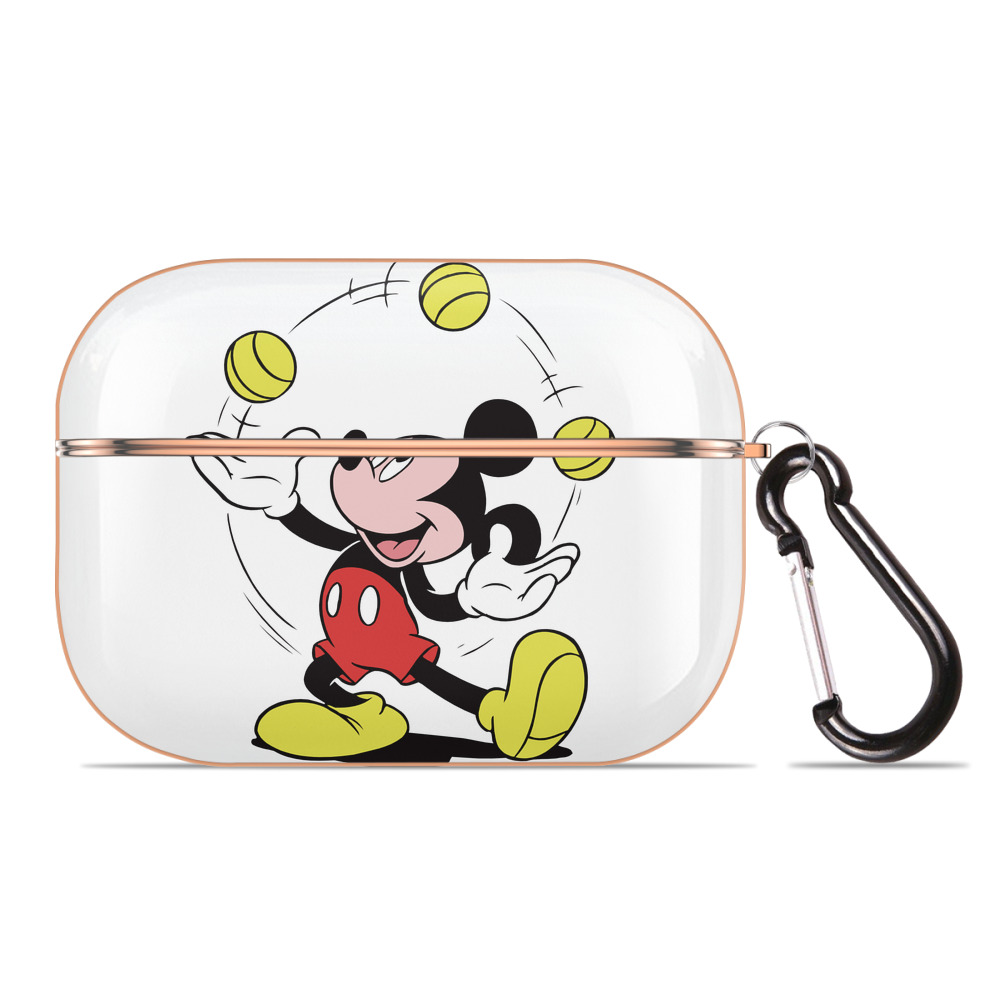 （画像用） ミッキーマウス Mickey Mouse 【AirPods Pro用】ハードシェル保護ケース｜耐衝撃・防指紋・カラビナ付き商品仕様