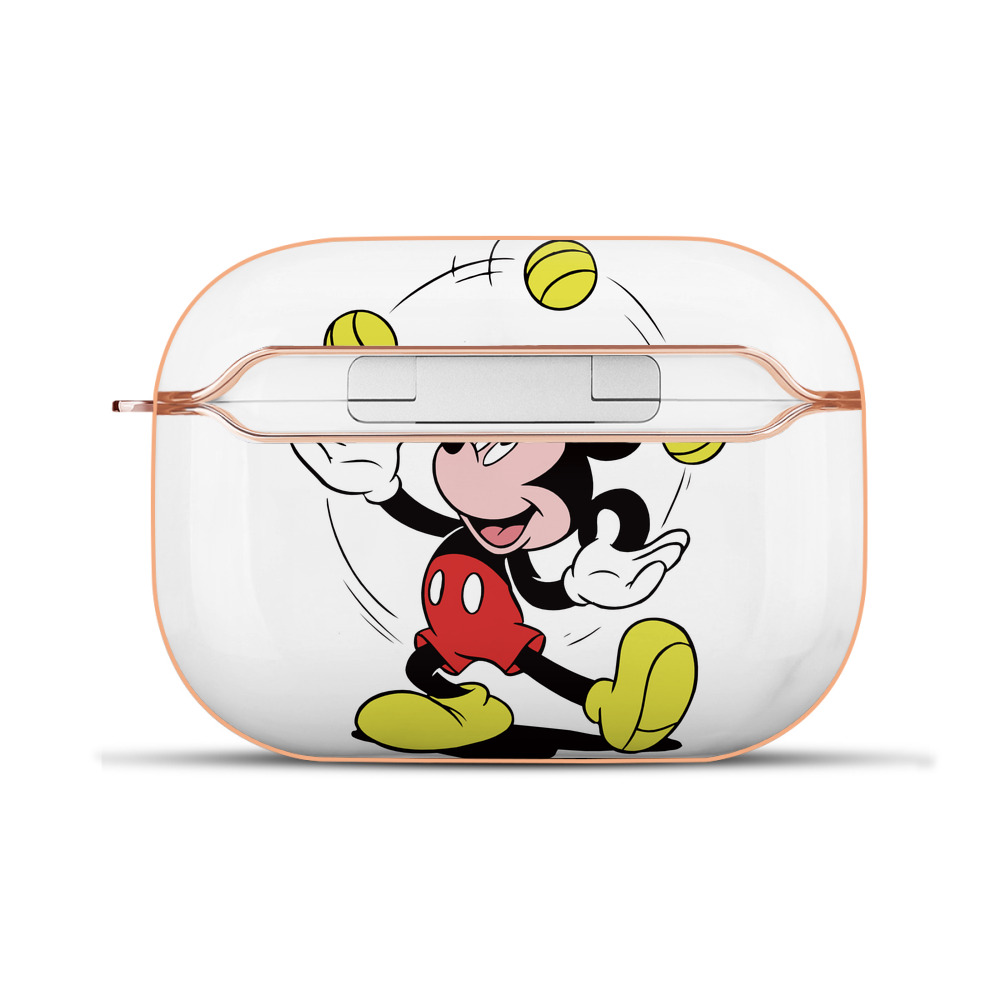 （画像用） ミッキーマウス Mickey Mouse 【AirPods Pro用】ハードシェル保護ケース｜耐衝撃・防指紋・カラビナ付き商品仕様