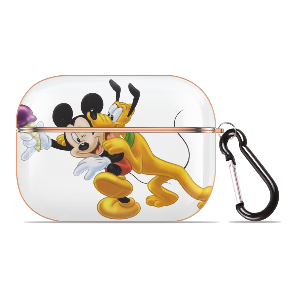 （画像用） ミッキーマウス Mickey Mouse 【AirPods Pro用】ハードシェル保護ケース｜耐衝撃・防指紋・カラビナ付き商品仕様