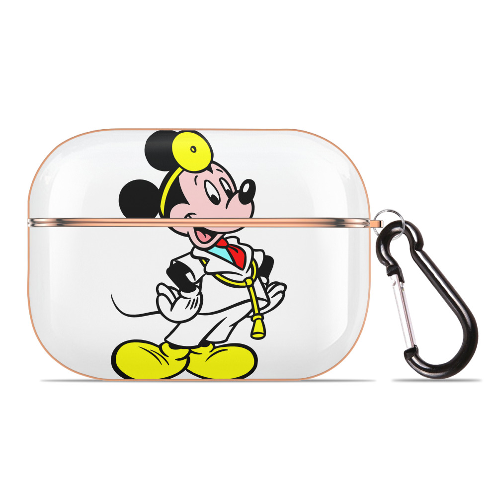 （画像用） ミッキーマウス Mickey Mouse 【AirPods Pro用】ハードシェル保護ケース｜耐衝撃・防指紋・カラビナ付き商品仕様