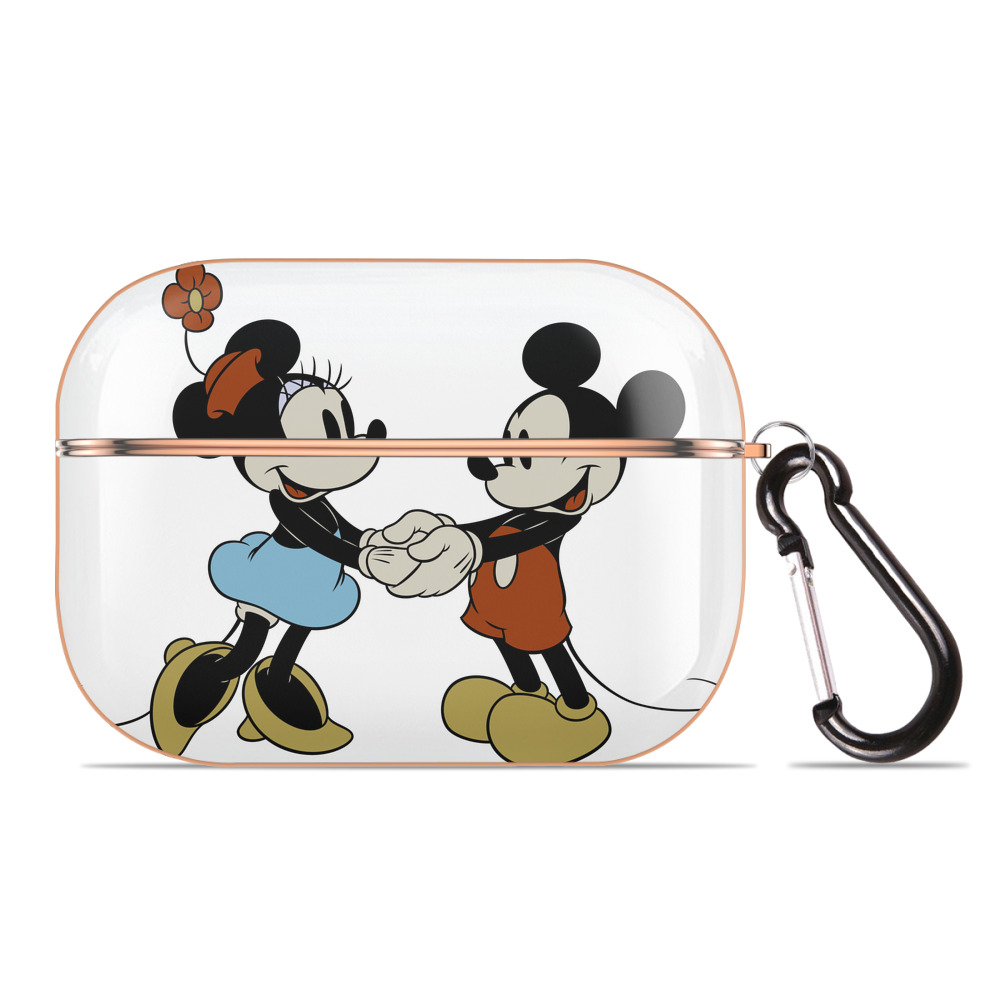 （画像用） ミッキーマウス Mickey Mouse 【AirPods Pro用】ハードシェル保護ケース｜耐衝撃・防指紋・カラビナ付き商品仕様