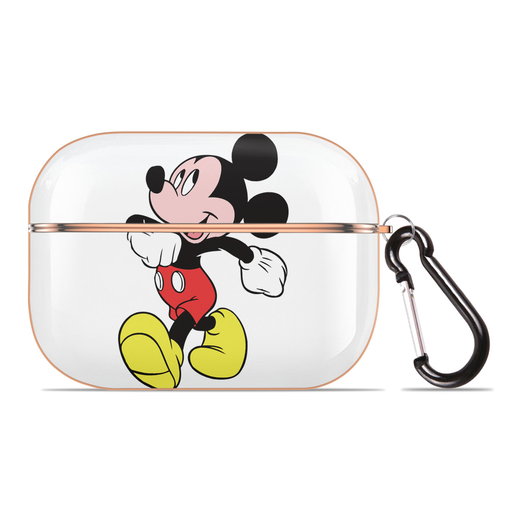 （画像用） ミッキーマウス Mickey Mouse 【AirPods Pro用】ハードシェル保護ケース｜耐衝撃・防指紋・カラビナ付き商品仕様