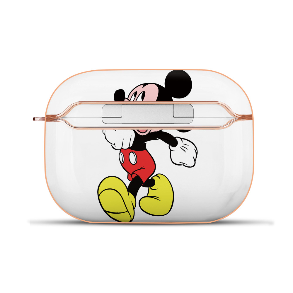 （画像用） ミッキーマウス Mickey Mouse 【AirPods Pro用】ハードシェル保護ケース｜耐衝撃・防指紋・カラビナ付き商品仕様