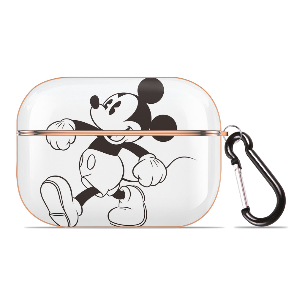 （画像用） ミッキーマウス Mickey Mouse 【AirPods Pro用】ハードシェル保護ケース｜耐衝撃・防指紋・カラビナ付き商品仕様