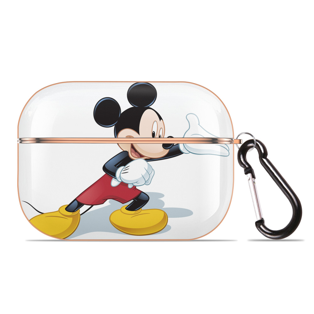 （画像用） ミッキーマウス Mickey Mouse 【AirPods Pro用】ハードシェル保護ケース｜耐衝撃・防指紋・カラビナ付き商品仕様