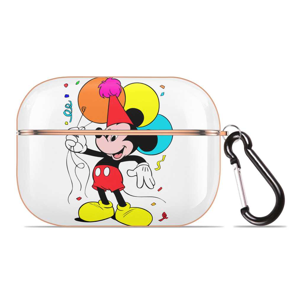 （画像用） ミッキーマウス Mickey Mouse 【AirPods Pro用】ハードシェル保護ケース｜耐衝撃・防指紋・カラビナ付き商品仕様