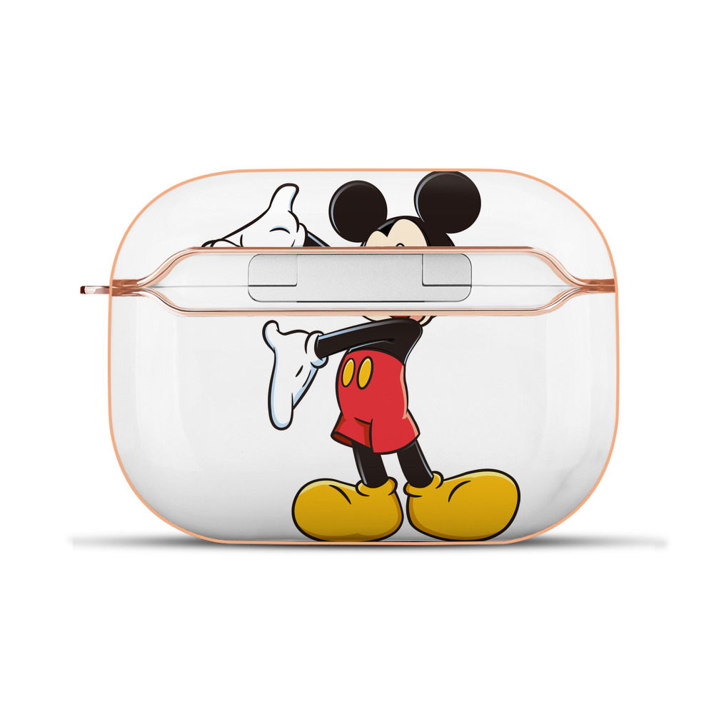 （画像用） ミッキーマウス Mickey Mouse 【AirPods Pro用】ハードシェル保護ケース｜耐衝撃・防指紋・カラビナ付き商品仕様