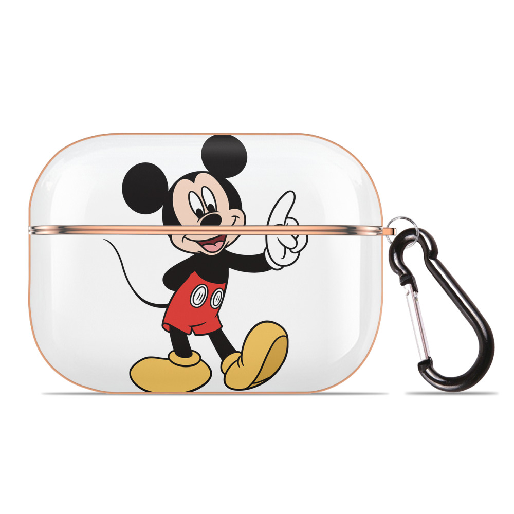 （画像用） ミッキーマウス Mickey Mouse 【AirPods Pro用】ハードシェル保護ケース｜耐衝撃・防指紋・カラビナ付き商品仕様