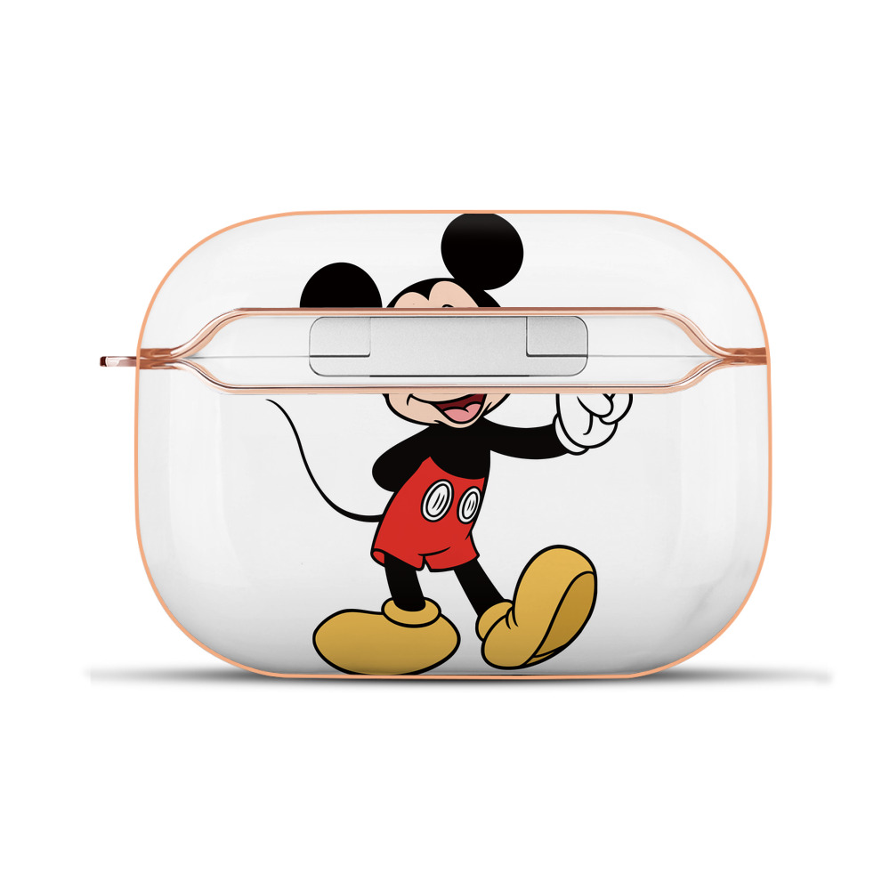 （画像用） ミッキーマウス Mickey Mouse 【AirPods Pro用】ハードシェル保護ケース｜耐衝撃・防指紋・カラビナ付き商品仕様