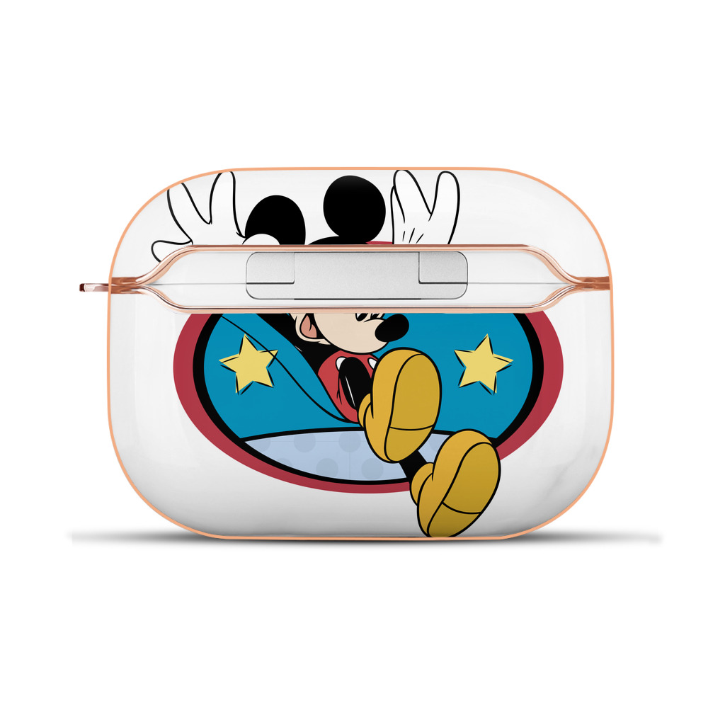 （画像用） ミッキーマウス Mickey Mouse 【AirPods Pro用】ハードシェル保護ケース｜耐衝撃・防指紋・カラビナ付き商品仕様