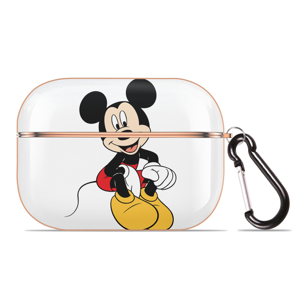 （画像用） ミッキーマウス Mickey Mouse 【AirPods Pro用】ハードシェル保護ケース｜耐衝撃・防指紋・カラビナ付き商品仕様