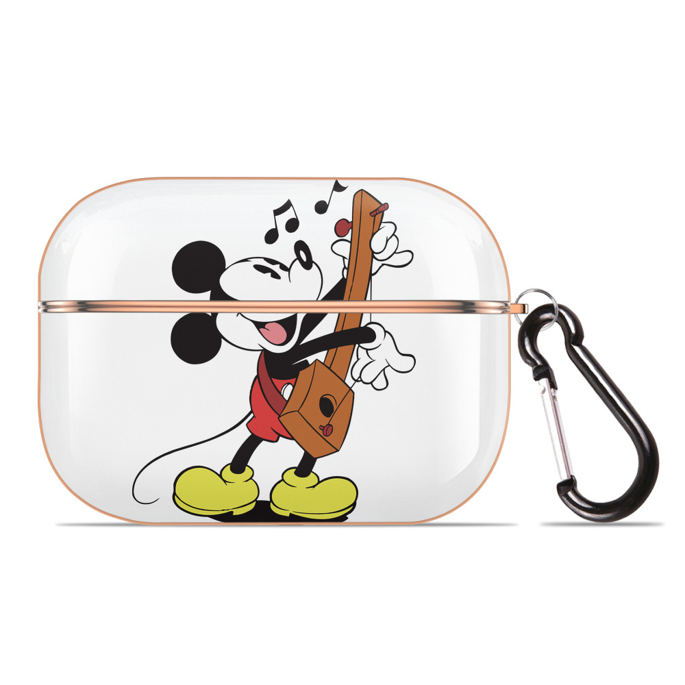 （画像用） ミッキーマウス Mickey Mouse 【AirPods Pro用】ハードシェル保護ケース｜耐衝撃・防指紋・カラビナ付き商品仕様
