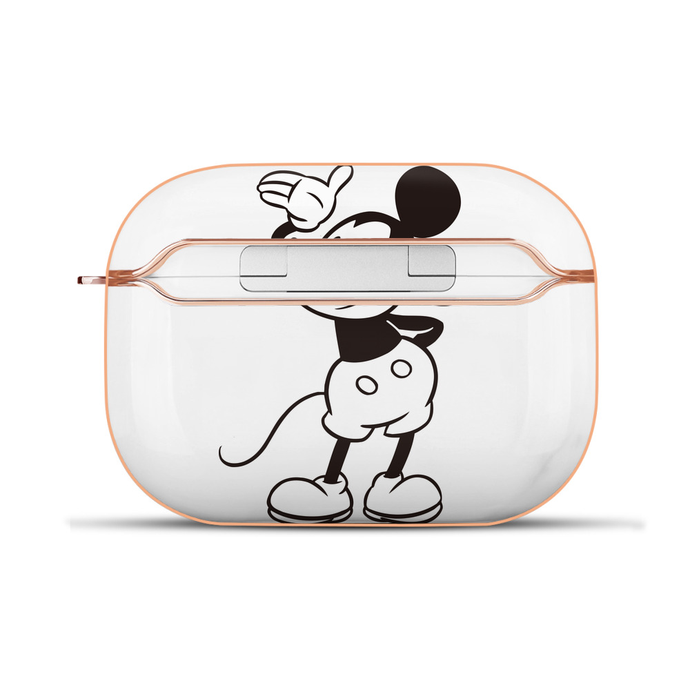 （画像用） ミッキーマウス Mickey Mouse 【AirPods Pro用】ハードシェル保護ケース｜耐衝撃・防指紋・カラビナ付き商品仕様