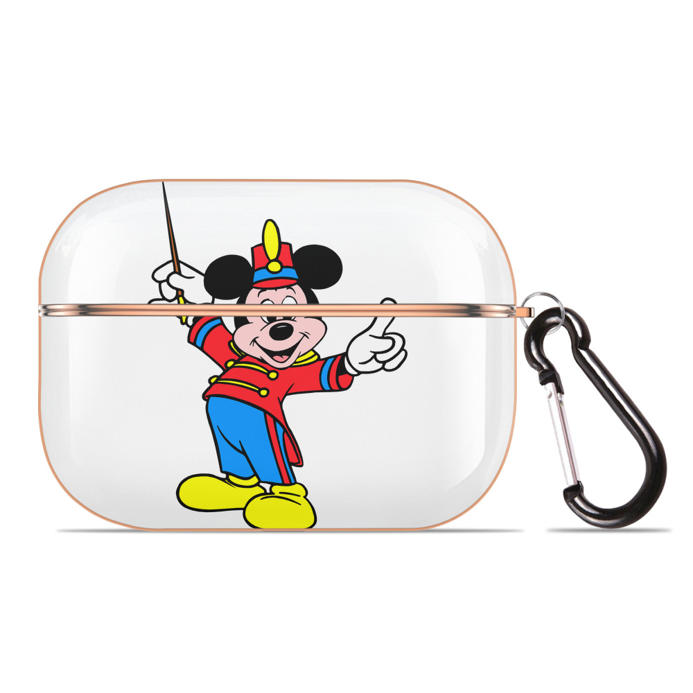 （画像用） ミッキーマウス Mickey Mouse 【AirPods Pro用】ハードシェル保護ケース｜耐衝撃・防指紋・カラビナ付き商品仕様