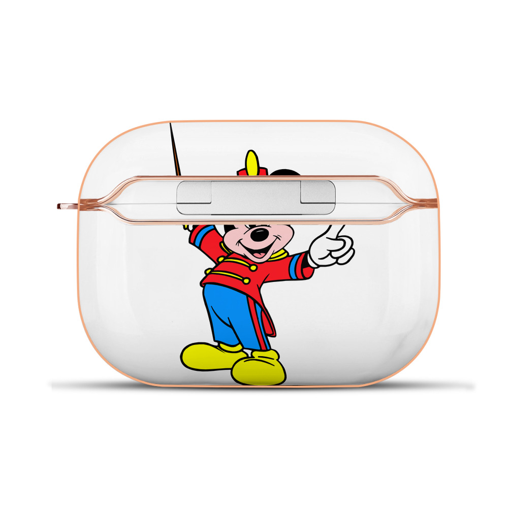 （画像用） ミッキーマウス Mickey Mouse 【AirPods Pro用】ハードシェル保護ケース｜耐衝撃・防指紋・カラビナ付き商品仕様