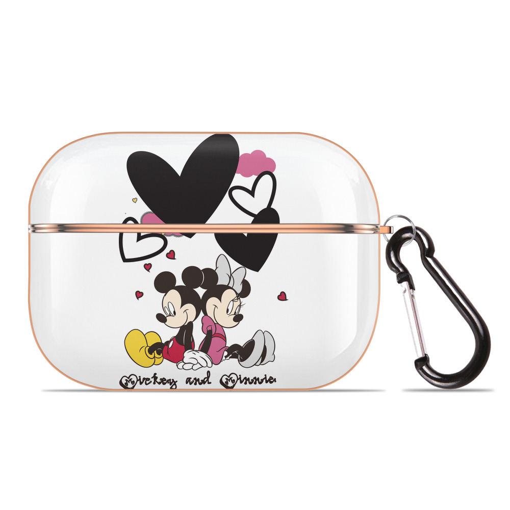 （画像用） ミッキーマウス Mickey Mouse 【AirPods Pro用】ハードシェル保護ケース｜耐衝撃・防指紋・カラビナ付き商品仕様