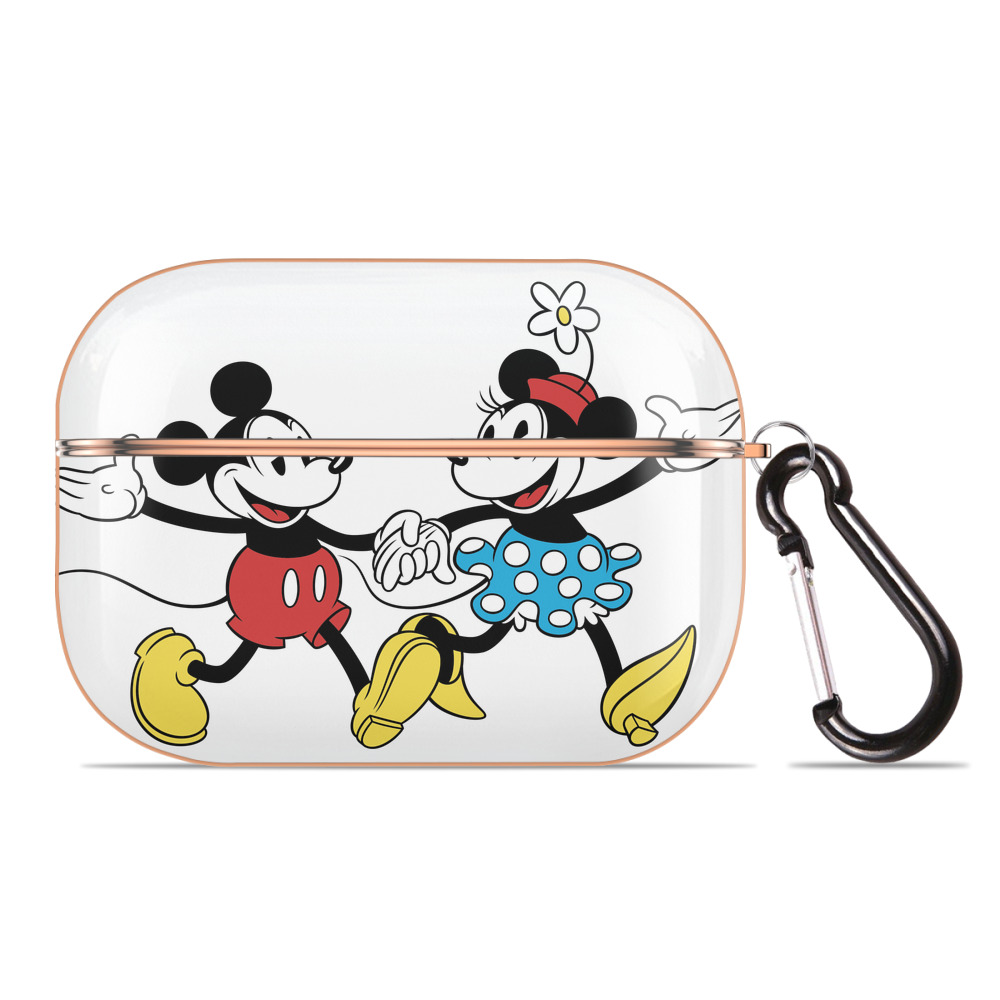 （画像用） ミッキーマウス Mickey Mouse 【AirPods Pro用】ハードシェル保護ケース｜耐衝撃・防指紋・カラビナ付き商品仕様