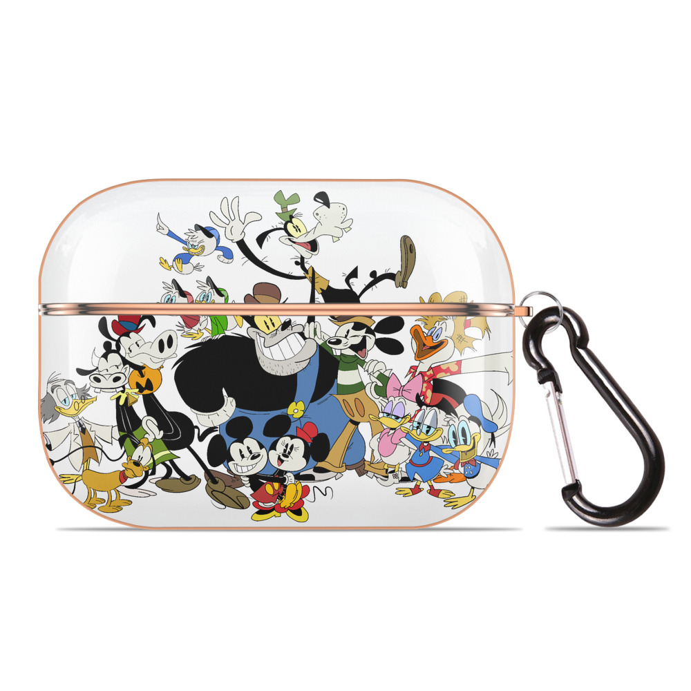 （画像用） ミッキーマウス Mickey Mouse 【AirPods Pro用】ハードシェル保護ケース｜耐衝撃・防指紋・カラビナ付き商品仕様