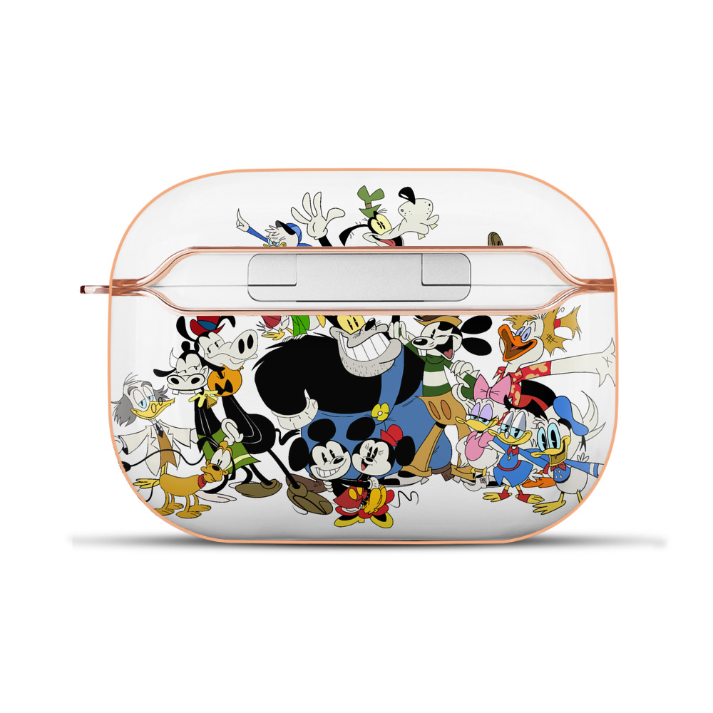 （画像用） ミッキーマウス Mickey Mouse 【AirPods Pro用】ハードシェル保護ケース｜耐衝撃・防指紋・カラビナ付き商品仕様