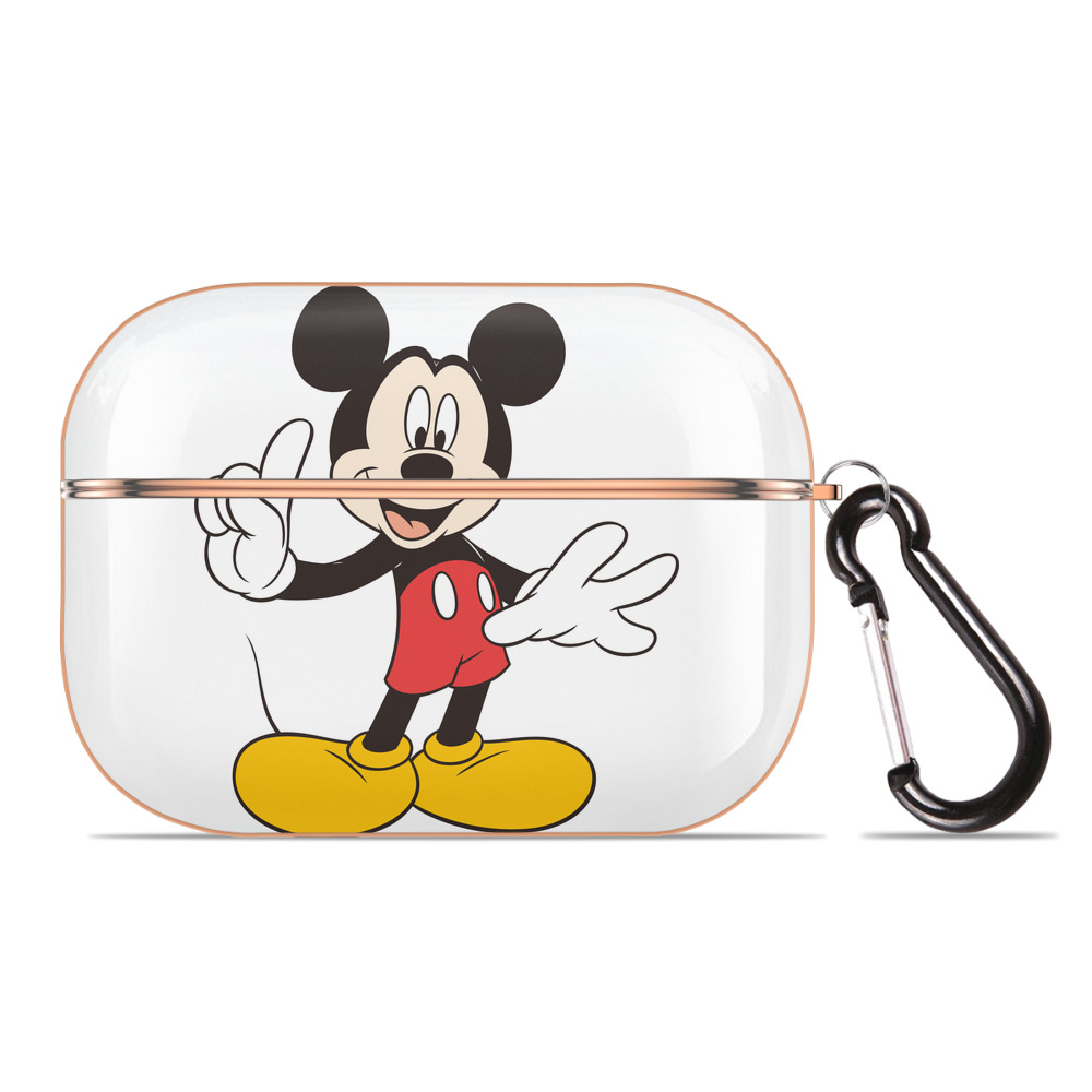（画像用） ミッキーマウス Mickey Mouse 【AirPods Pro用】ハードシェル保護ケース｜耐衝撃・防指紋・カラビナ付き商品仕様