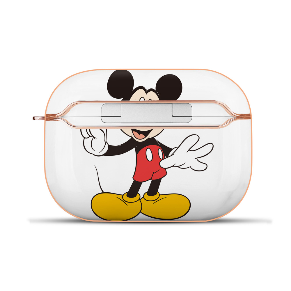 （画像用） ミッキーマウス Mickey Mouse 【AirPods Pro用】ハードシェル保護ケース｜耐衝撃・防指紋・カラビナ付き商品仕様