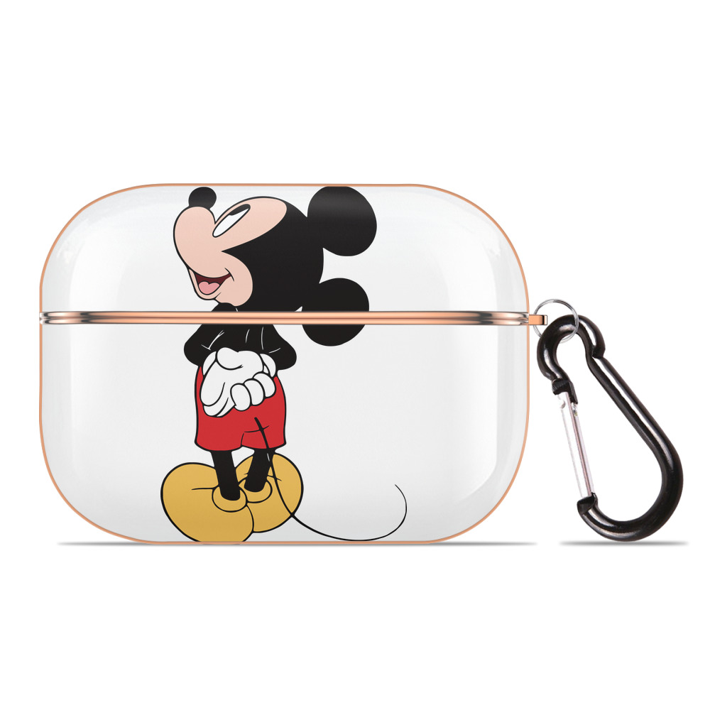 （画像用） ミッキーマウス Mickey Mouse 【AirPods Pro用】ハードシェル保護ケース｜耐衝撃・防指紋・カラビナ付き商品仕様