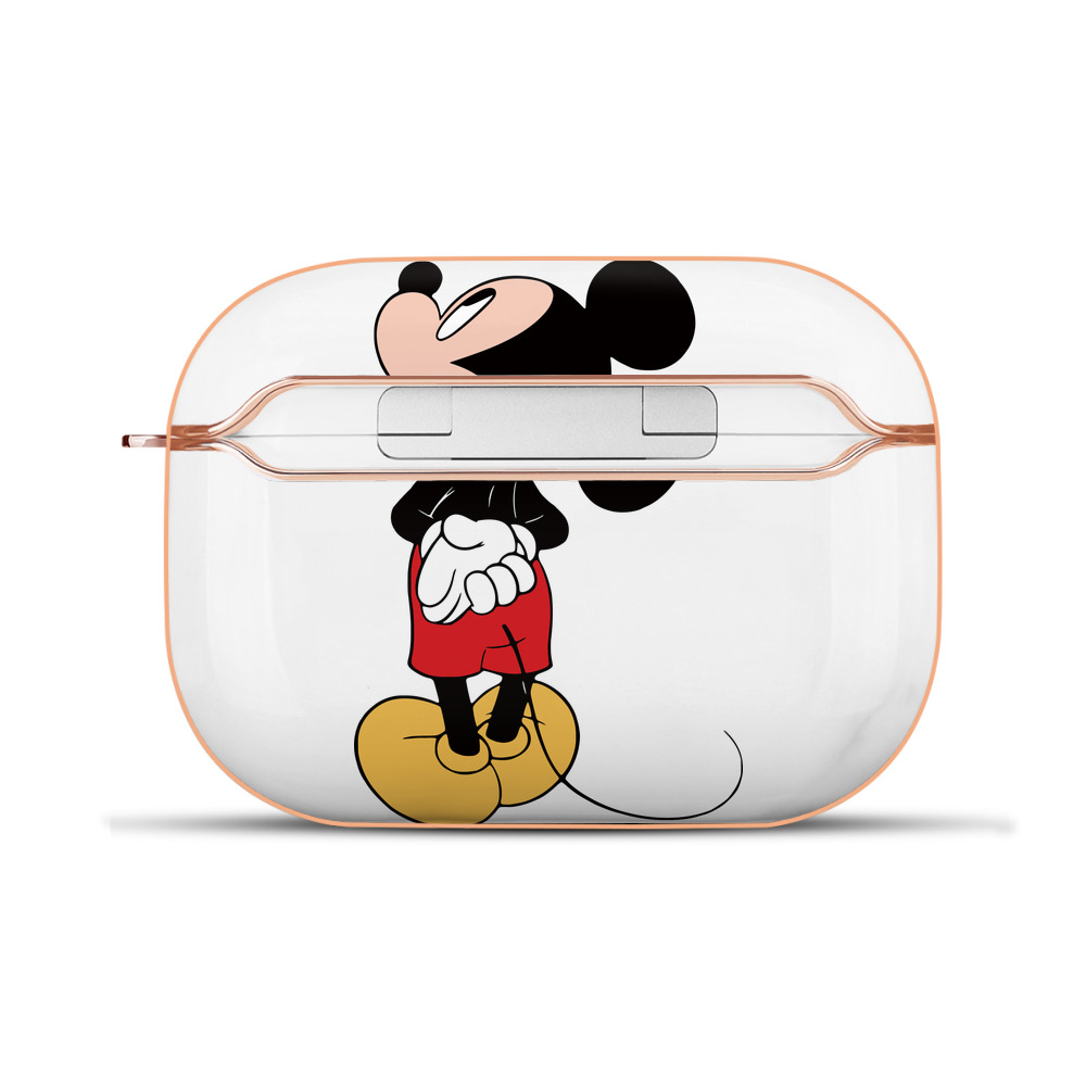 （画像用） ミッキーマウス Mickey Mouse 【AirPods Pro用】ハードシェル保護ケース｜耐衝撃・防指紋・カラビナ付き商品仕様