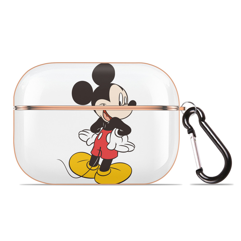 （画像用） ミッキーマウス Mickey Mouse 【AirPods Pro用】ハードシェル保護ケース｜耐衝撃・防指紋・カラビナ付き商品仕様