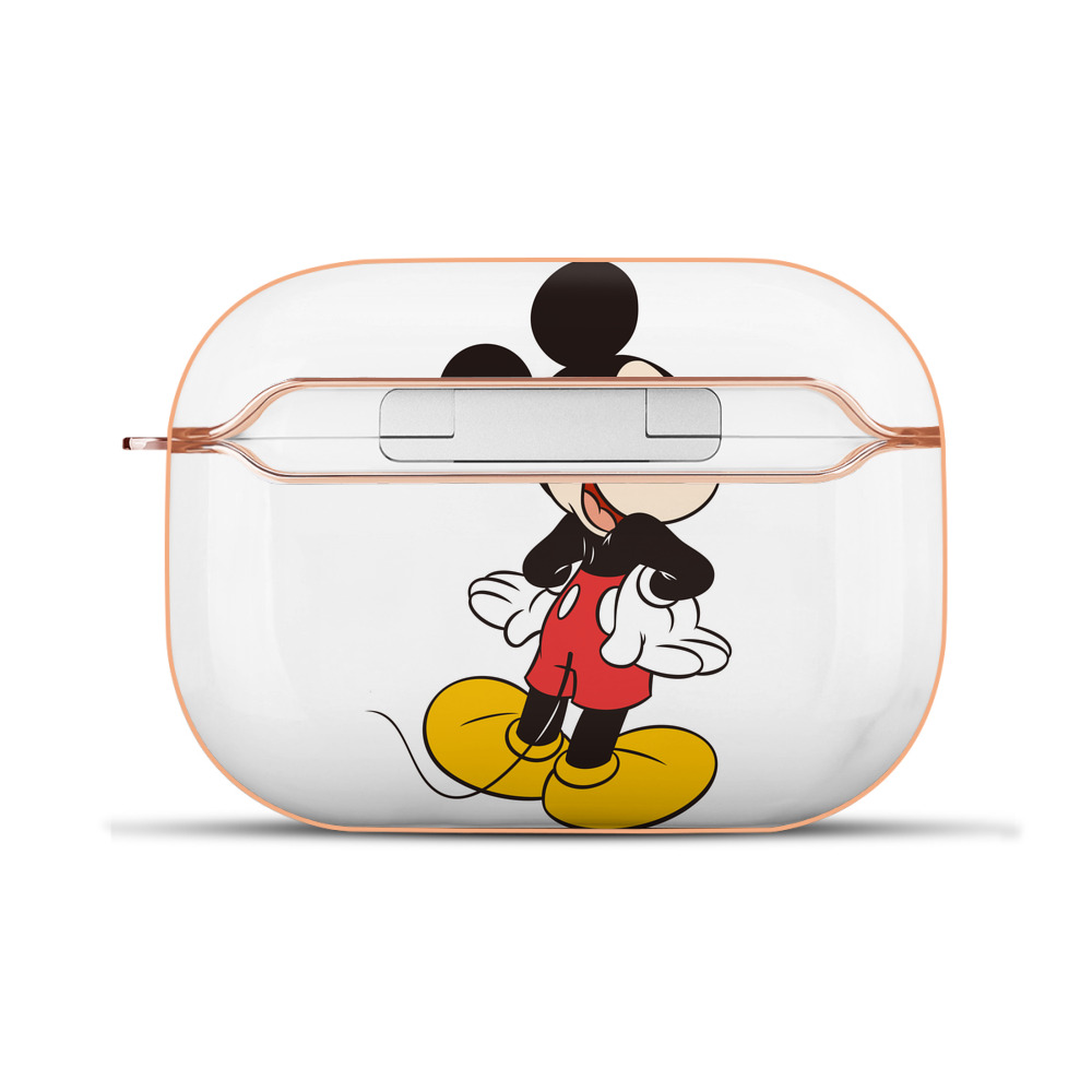 （画像用） ミッキーマウス Mickey Mouse 【AirPods Pro用】ハードシェル保護ケース｜耐衝撃・防指紋・カラビナ付き商品仕様