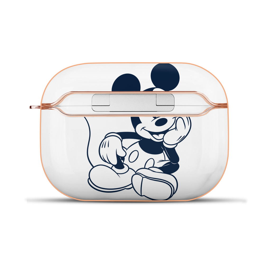 （画像用） ミッキーマウス Mickey Mouse 【AirPods Pro用】ハードシェル保護ケース｜耐衝撃・防指紋・カラビナ付き商品仕様