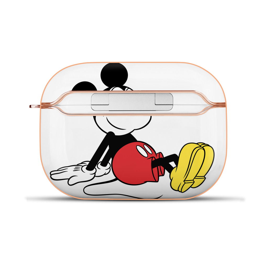 （画像用） ミッキーマウス Mickey Mouse 【AirPods Pro用】ハードシェル保護ケース｜耐衝撃・防指紋・カラビナ付き商品仕様