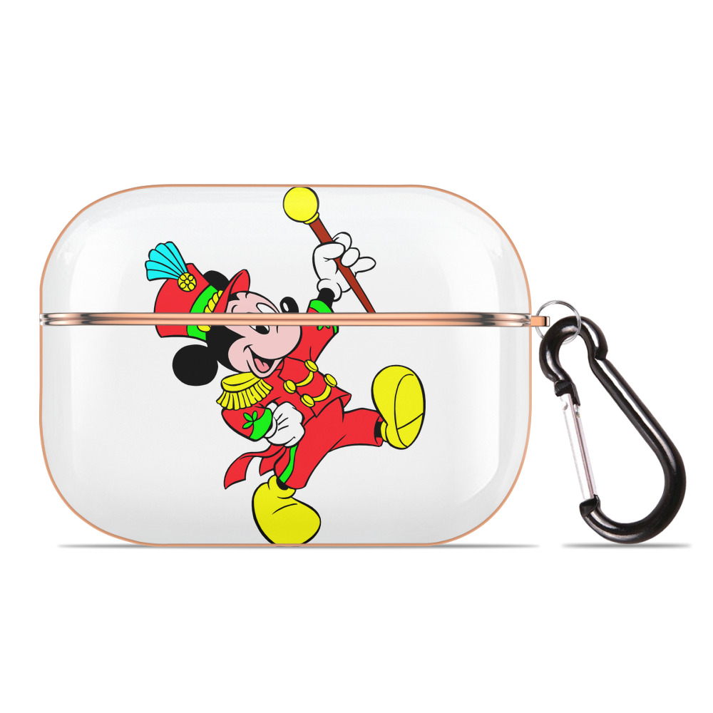 （画像用） ミッキーマウス Mickey Mouse 【AirPods Pro用】ハードシェル保護ケース｜耐衝撃・防指紋・カラビナ付き商品仕様