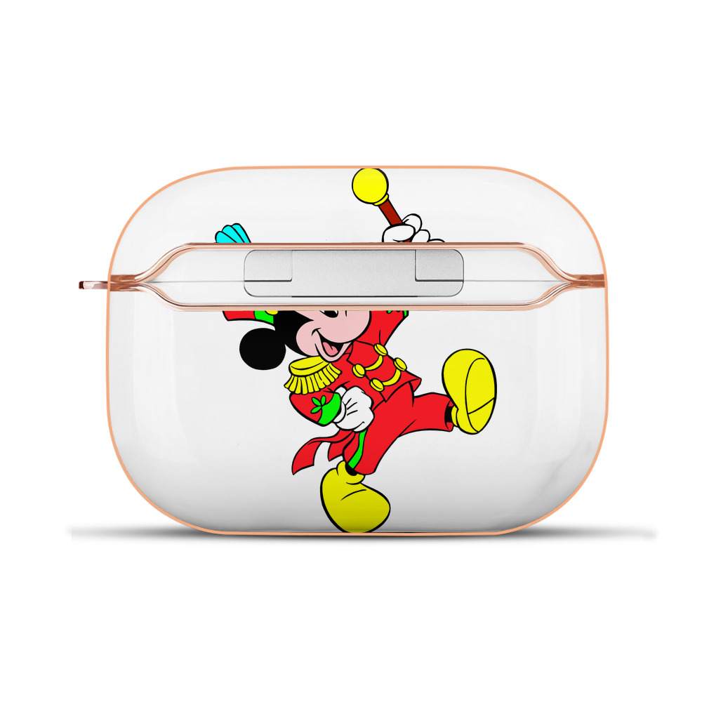 （画像用） ミッキーマウス Mickey Mouse 【AirPods Pro用】ハードシェル保護ケース｜耐衝撃・防指紋・カラビナ付き商品仕様