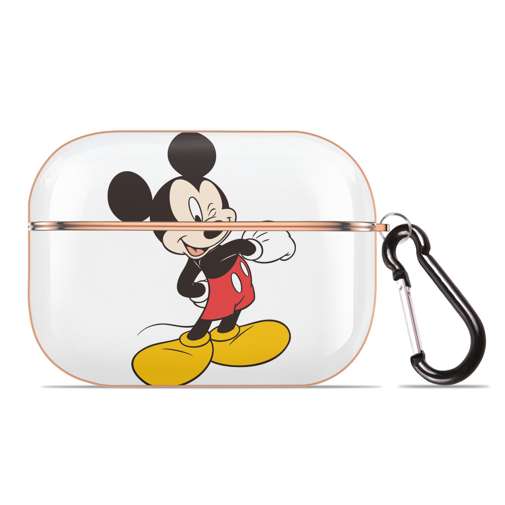 （画像用） ミッキーマウス Mickey Mouse 【AirPods Pro用】ハードシェル保護ケース｜耐衝撃・防指紋・カラビナ付き商品仕様