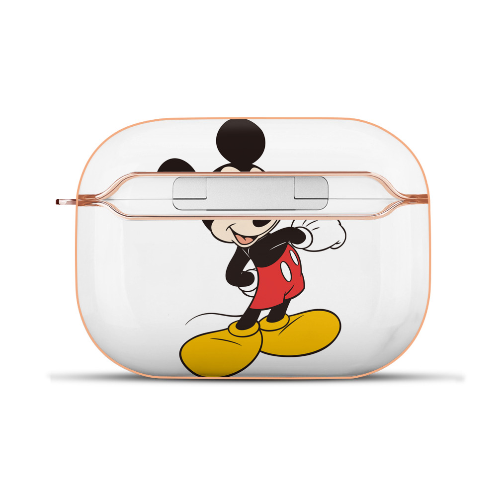 （画像用） ミッキーマウス Mickey Mouse 【AirPods Pro用】ハードシェル保護ケース｜耐衝撃・防指紋・カラビナ付き商品仕様
